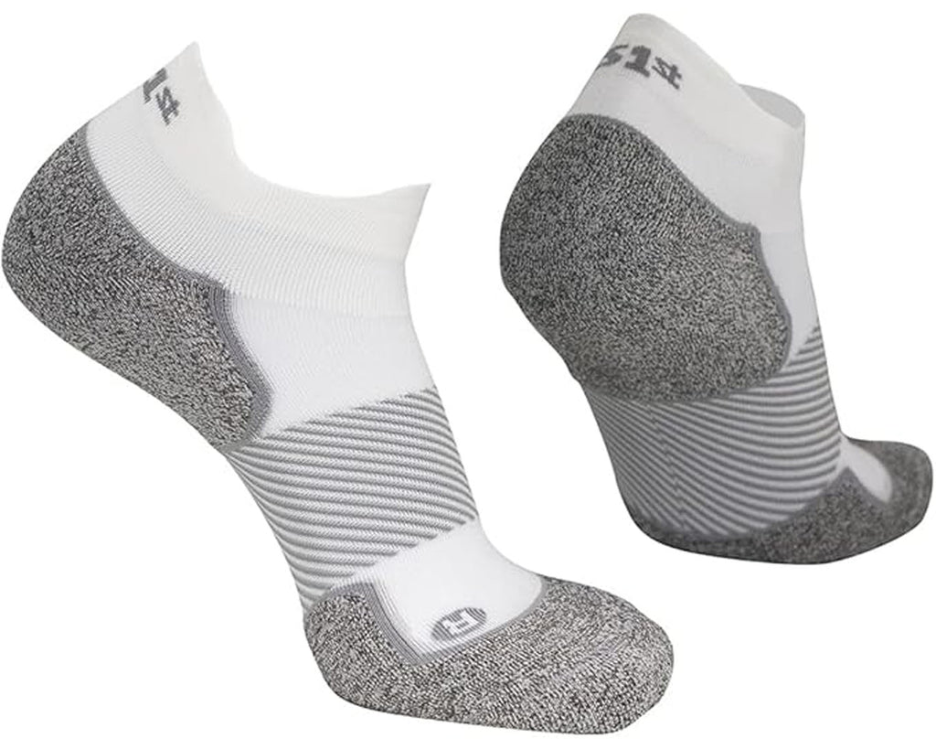 White-OS1st PB4 Pickleball Sock - No Show 1