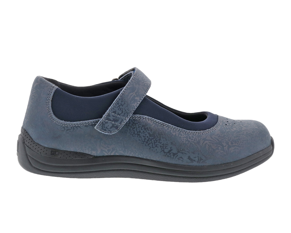 Navy Metallic Foil Leather-ROSE 6