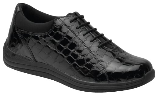 Black Croc Patent Leather-TULIP 1 Main image