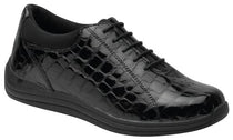 Black Croc Patent Leather-TULIP 1