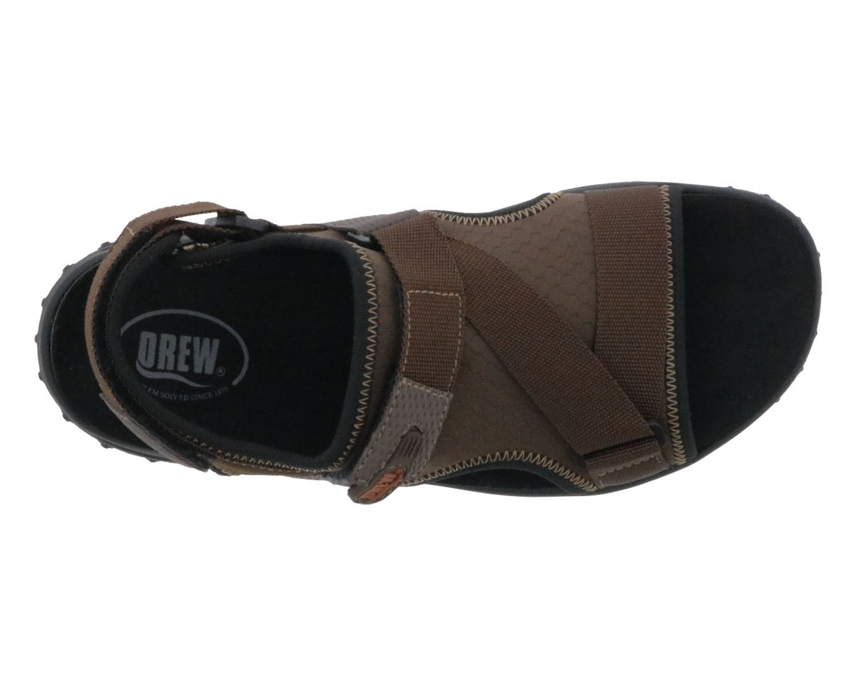 Brown Leather Brown Stretch-WANDER 2