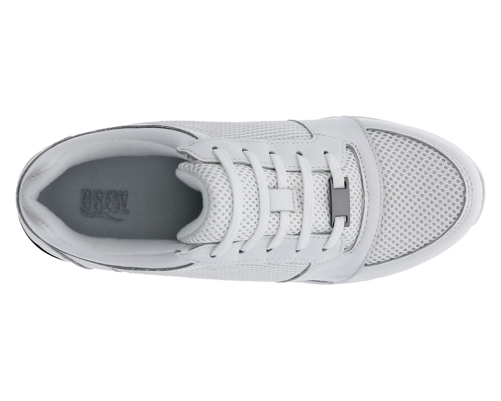 White Leather Mesh-GEMINI 5
