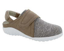 Tan Microsuede Grey Stretch-BREEZY 1