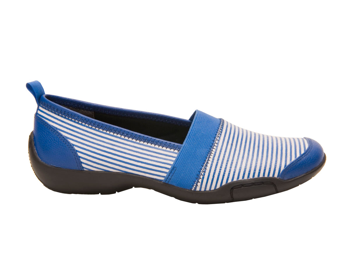 Blue White Stripe Leather-CAROL 4