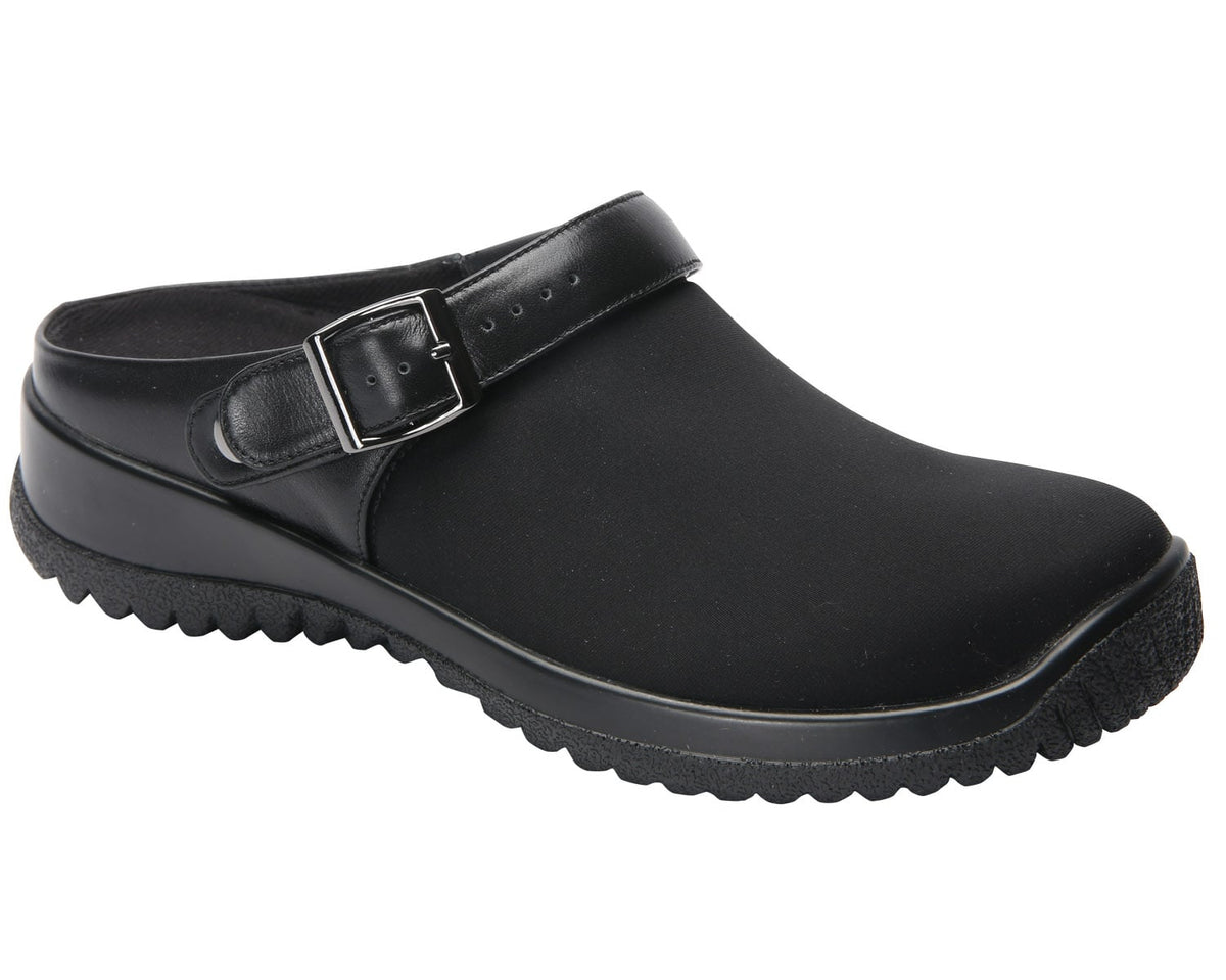 Black Leather Black Stretch-SAVANNAH 1 Main image