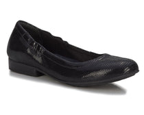 Black Patent Lizard Print Leather-TESS 1