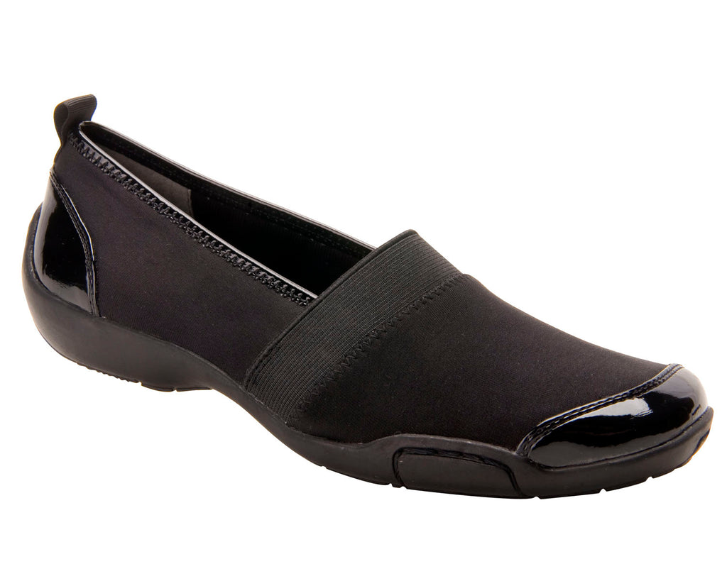 Black Stretch Patent Leather-CAROL 1