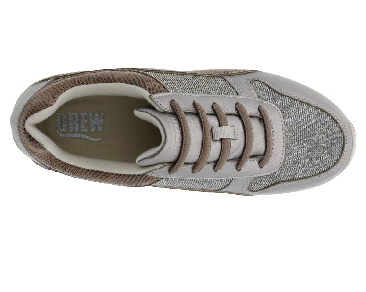 Pewter Leather Glitter Mesh-Tuscany 7