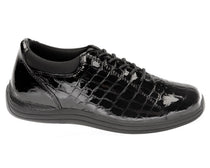 Black Croc Patent Leather-TULIP 4