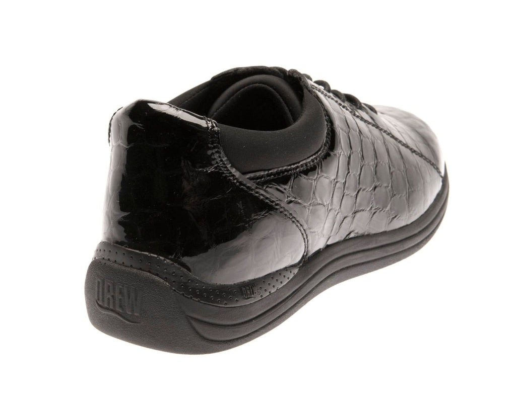 Black Croc Patent Leather-TULIP 5