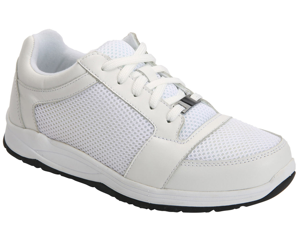White Leather Mesh-GEMINI 1