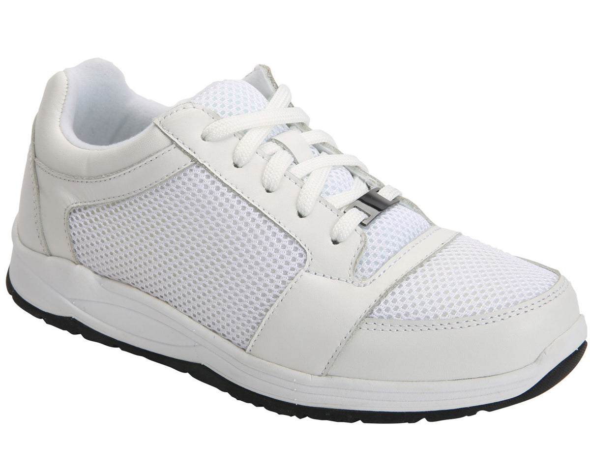 White Leather Mesh-GEMINI 1