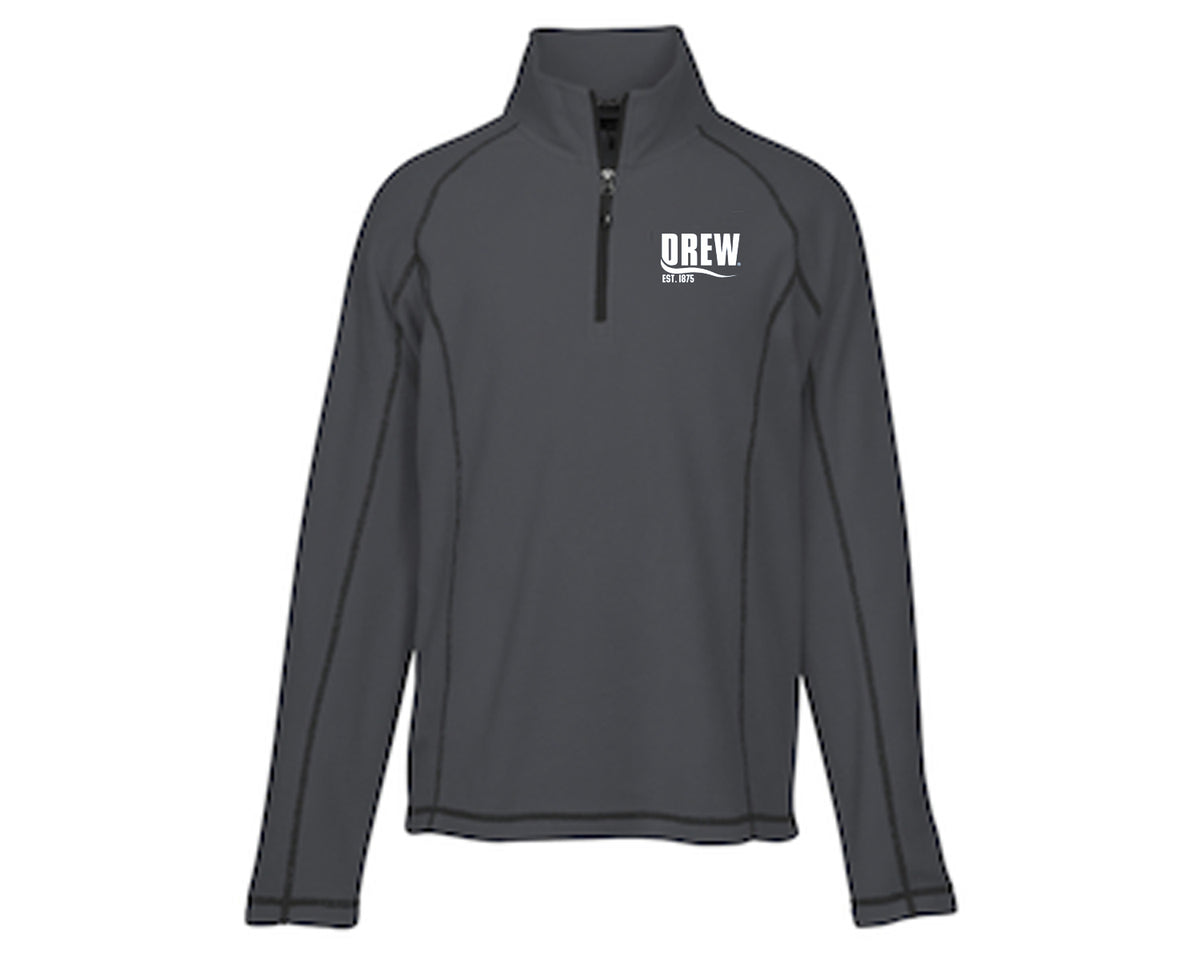 Dark Grey-Mens Microfleece Pullover 1 Main image