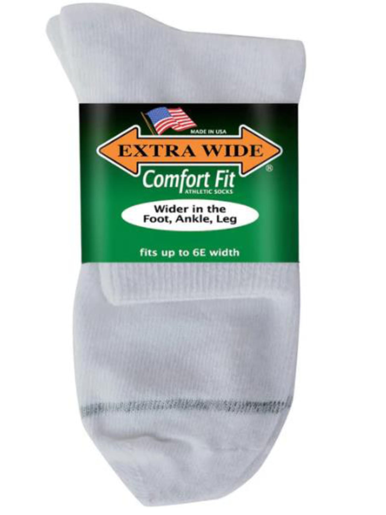 EXTRA WIDE ATHLETIC QUARTER SOCK Secondary image