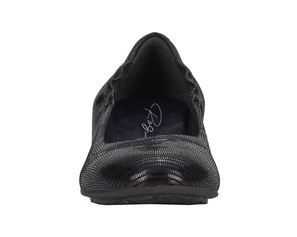 Black Patent Lizard Print Leather-TESS 5