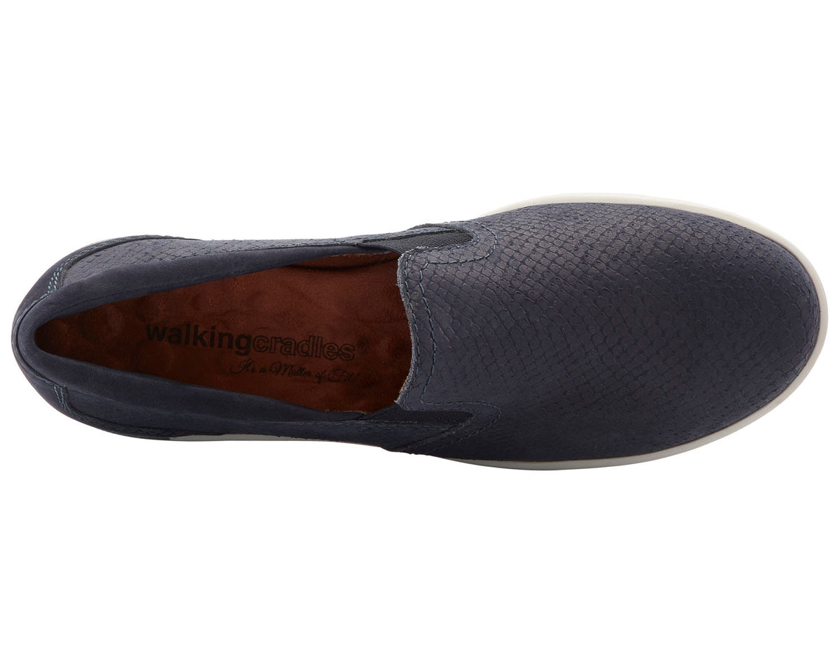 Navy Snake Print Nubuck-ORLEANS 6
