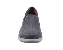 Navy Snake Print Nubuck-ORLEANS 7