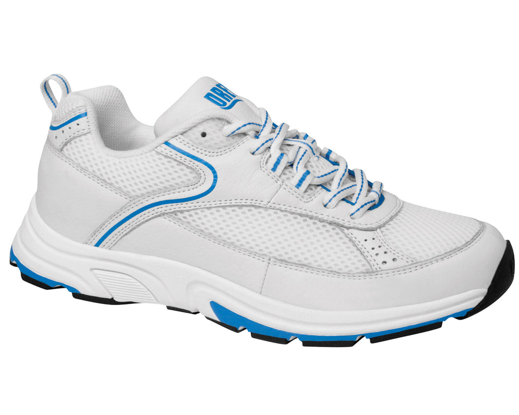 White Blue Leather Mesh-ATHENA 1