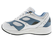 White Blue Leather White Mesh-FLARE 5