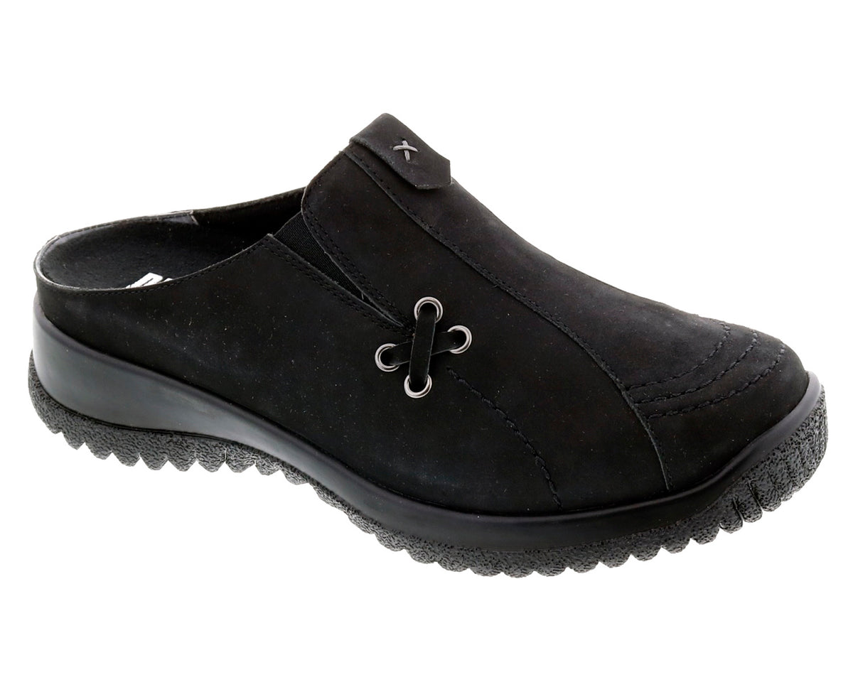 Black Nubuck Leather-HANNAH 1