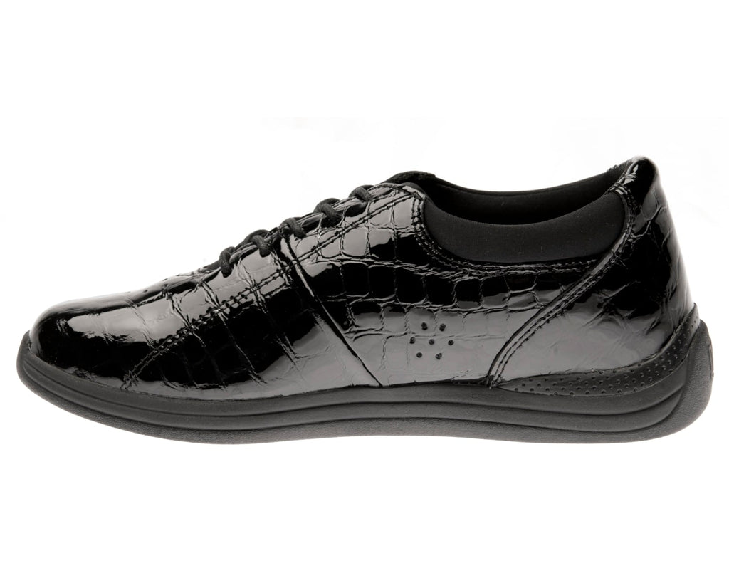 Black Croc Patent Leather-TULIP 6