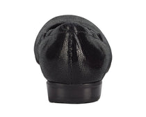 Black Patent Lizard Print Leather-TESS 7