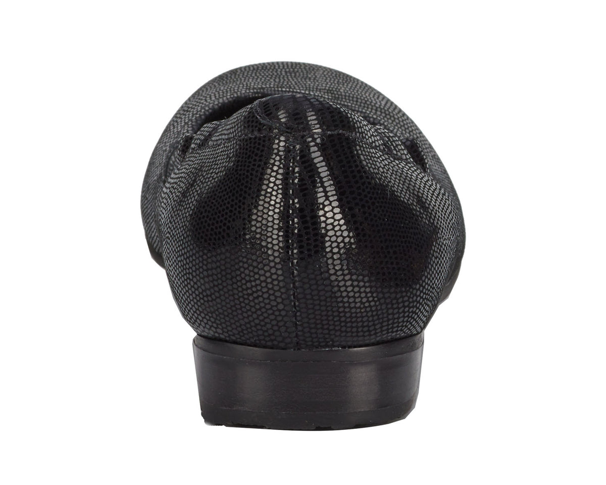 Black Patent Lizard Print Leather-TESS 7