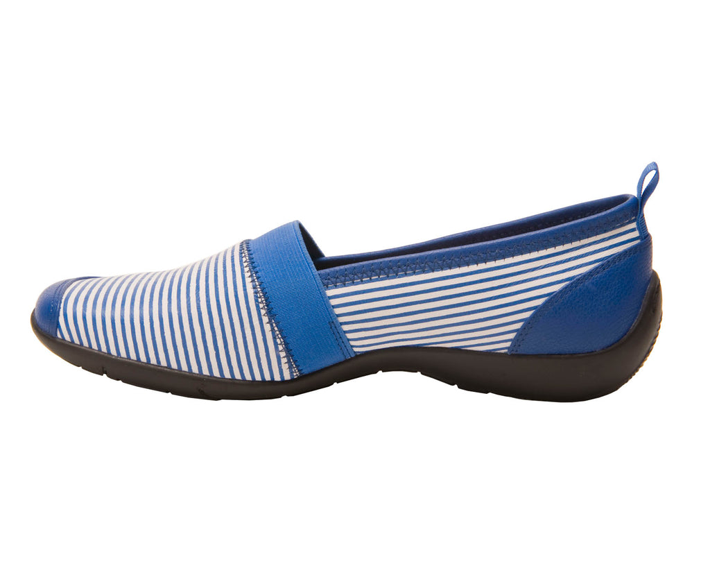 Blue White Stripe Leather-CAROL 5