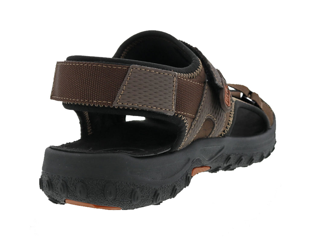 Brown Leather Brown Stretch-WANDER 6
