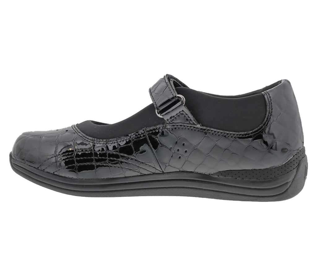 Black Croc Patent Leather-ROSE 7