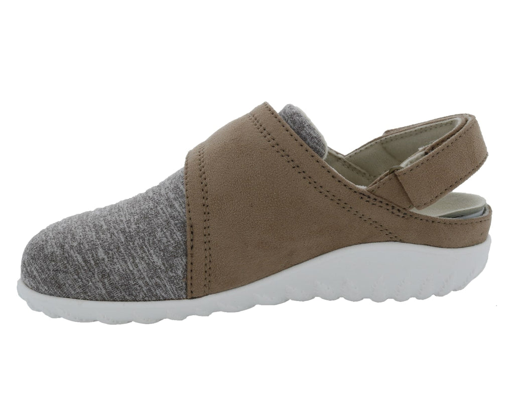Tan Microsuede Grey Stretch-BREEZY 7
