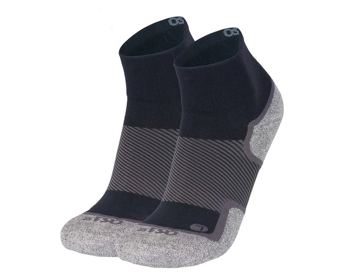 Black-OS1st WP4 WIDE Wellness Performance Sock - Quarter Crew 1 Main image