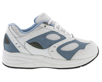 White Blue Leather White Mesh-FLARE 6